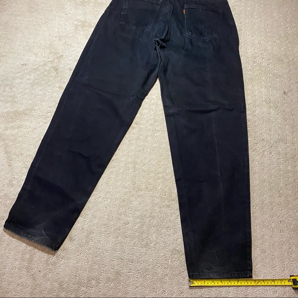 Vintage Levi’s Orange Tab 36x34 Black Denim Jeans - Picture 7 of 7